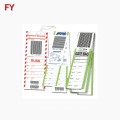 Full color printing thermal airline boarding pass
